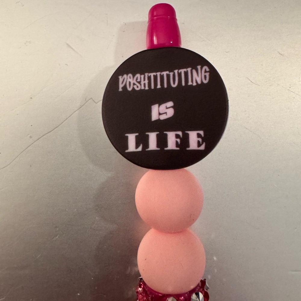 1 Handmade “Poshtituting is Life” pens